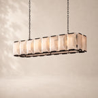 Harland Calcite Rectangular Chandelier 54"