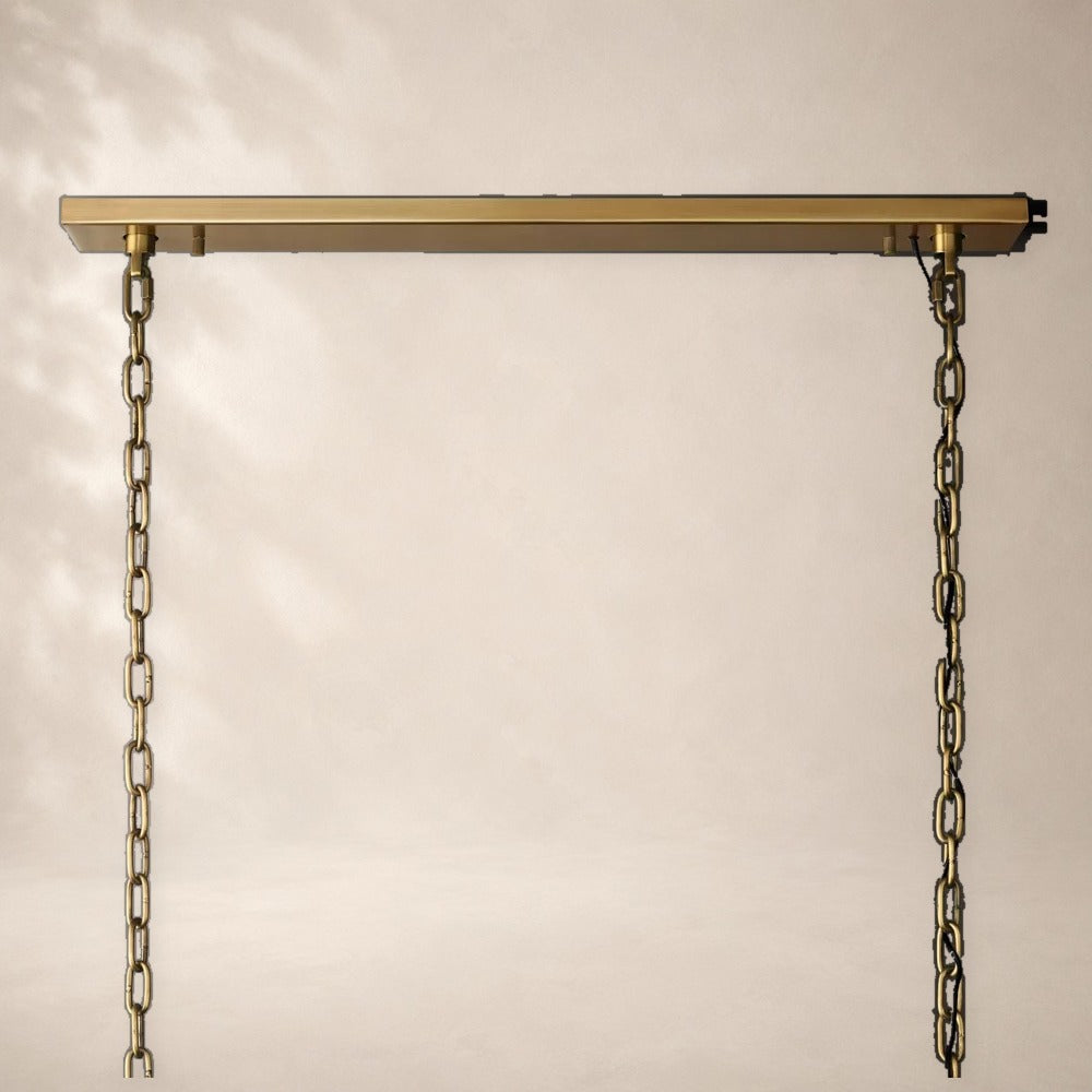 Harland Calcite Rectangular Chandelier 62"