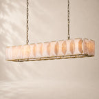 Harland Calcite Rectangular Chandelier 74"