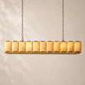 Harland Calcite Rectangular Chandelier 74"