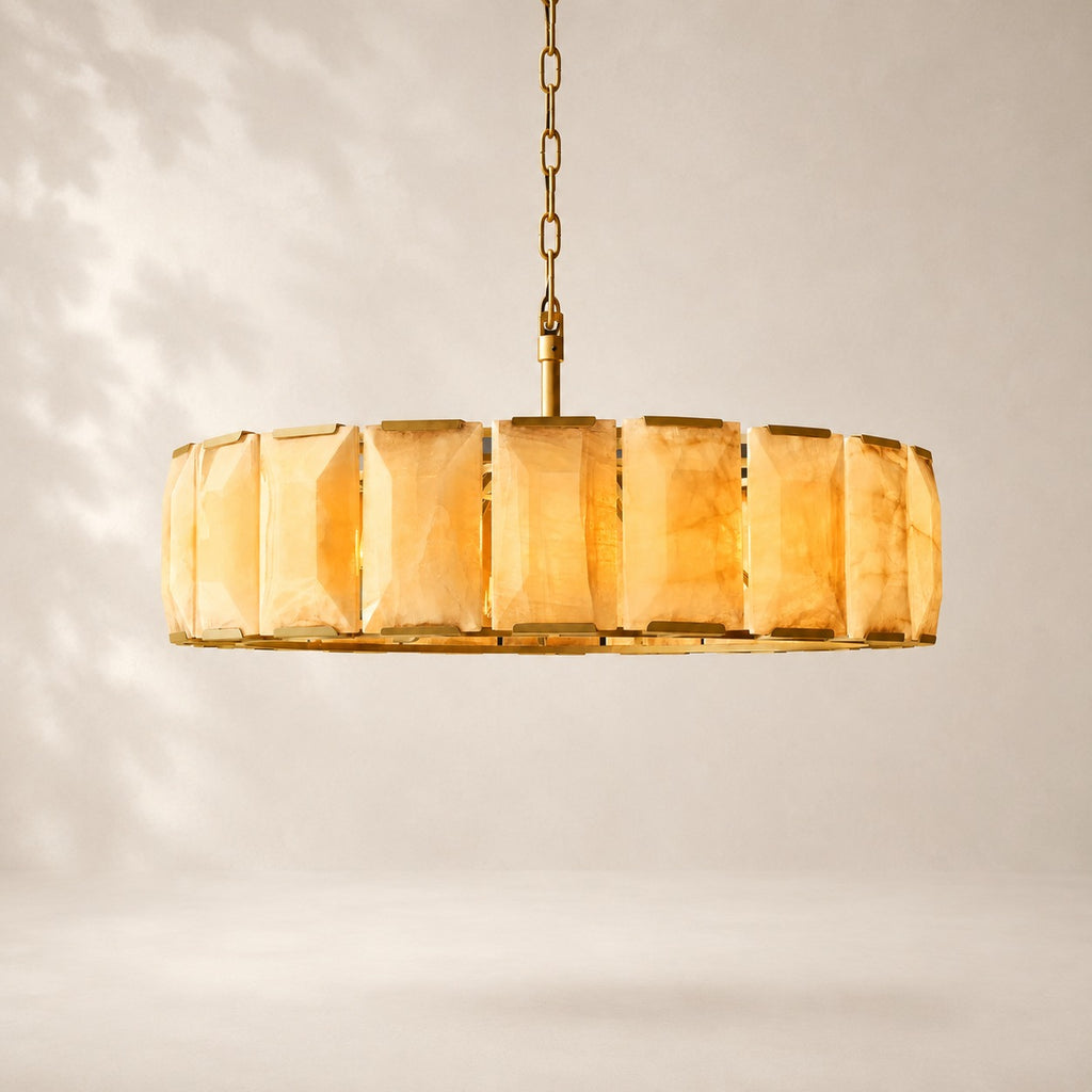Harland Calcite Round Chandelier 43"
