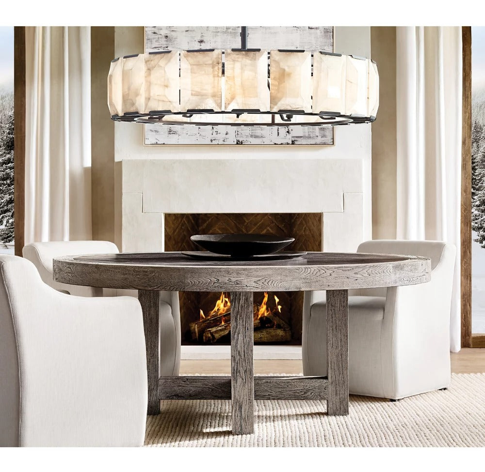 Harland Calcite Round Chandelier 60"
