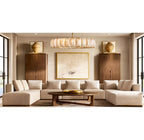 Harland Calcite Round Chandelier 60"