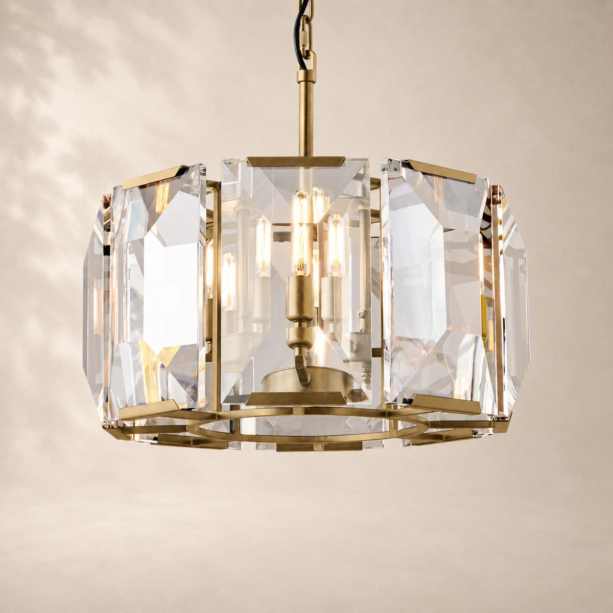 Harland Crystal Round Chandelier 19"
