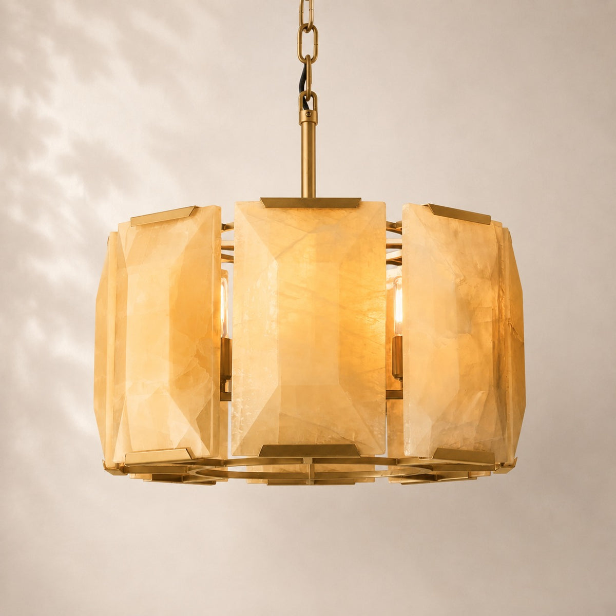 Harland Calcite Round Chandelier 19"