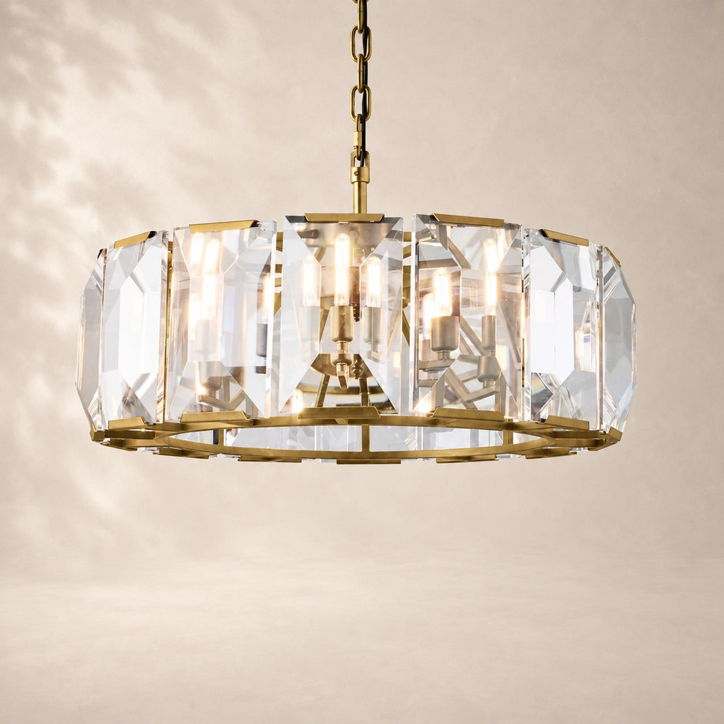 Harland Crystal Round Chandelier 31"