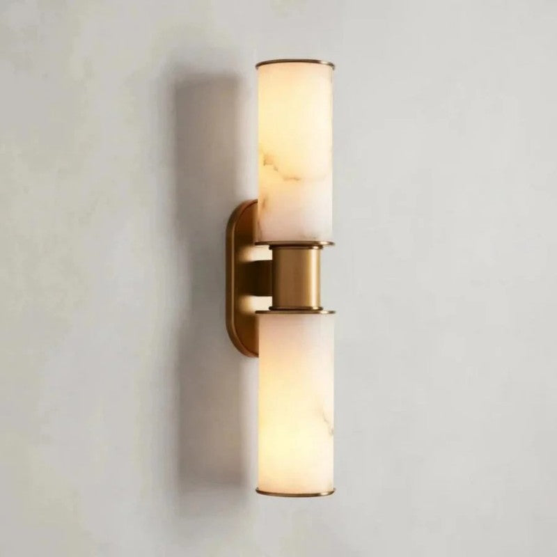 Hariel 2-Light Alabaster Wall Sconce