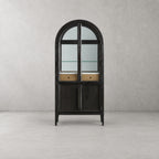 Hatton Bar Cabinet Solid Oak Wood Rectangular