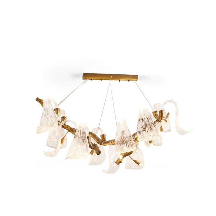 Lucas Glass Wings Branch Chandelier