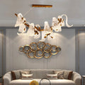 Lucas Glass Wings Branch Chandelier