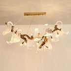 Lucas Glass Wings Branch Chandelier