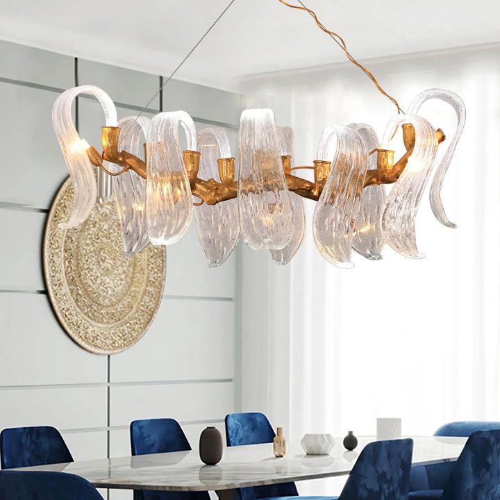 Lucas Glass Wings Branch Chandelier