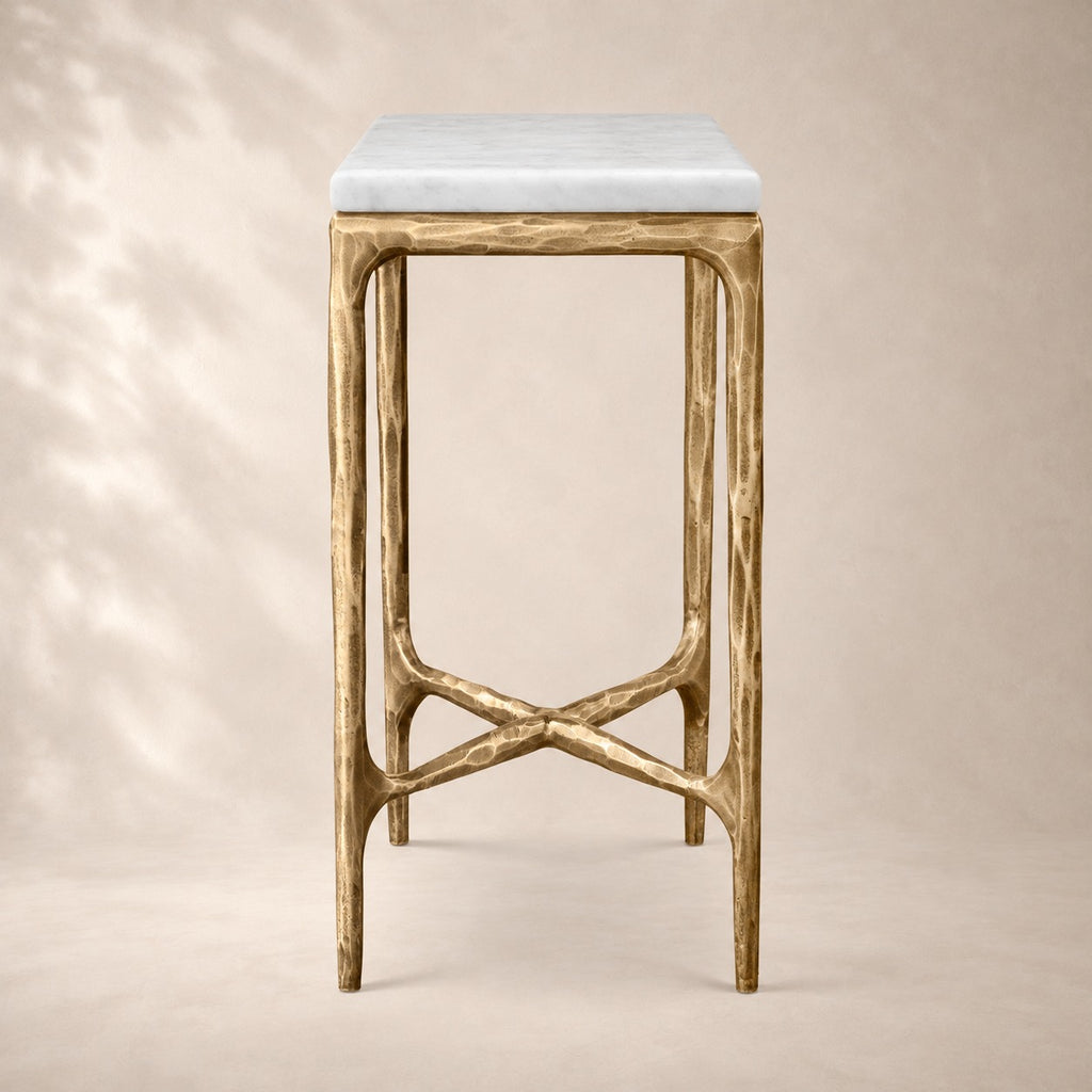 Thadson Marble Square Drink Table 12" 14" 18" 22"