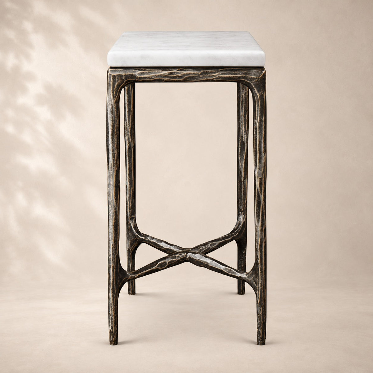 Thadson Marble Square Drink Table 12" 14" 18" 22"