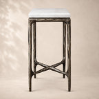 Thadson Marble Square Drink Table 12" 14" 18" 22"