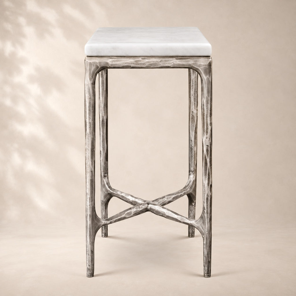 Thadson Marble Square Drink Table 12" 14" 18" 22"