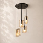 Lacelle Glass Cluster Chandelier 18"
