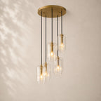 Lacelle Glass Cluster Chandelier 18"