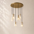Lacelle Glass Cluster Chandelier 24"
