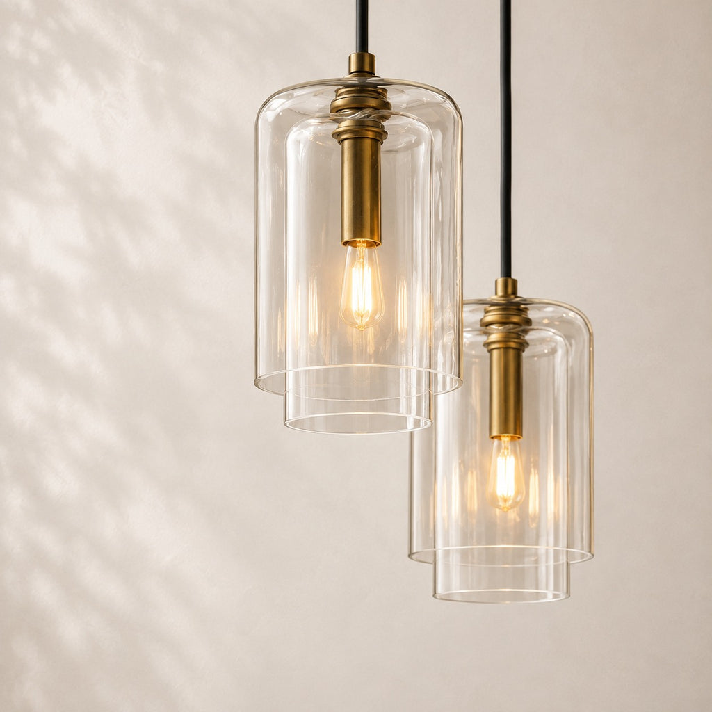 Lacelle Glass Cluster Chandelier 30"