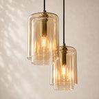 Lacelle Glass Cluster Chandelier 30"