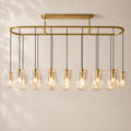 Lacelle Glass Linear Chandelier 72"