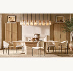 Lacelle Glass Linear Chandelier 72"