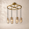 Lacelle Glass Round Chandelier 36"