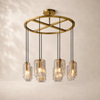 Lacelle Glass Round Chandelier 36"