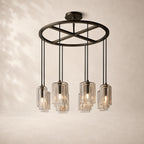 Lacelle Glass Round Chandelier 36"