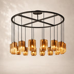 Lacelle Glass Round Chandelier 60"