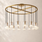 Lacelle Glass Round Chandelier 60"