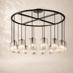 Lacelle Glass Round Chandelier 60"