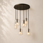 Lacelle Glass Cluster Chandelier 24"