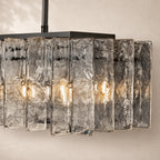 Latique Glass Rectangular Chandelier 49"