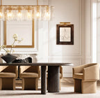 Latique Glass Rectangular Chandelier 67"