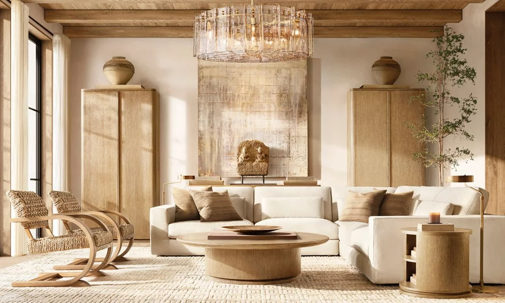 Latique Glass Round Chandelier 48"