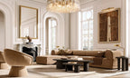 Latique Glass Round Chandelier 48"