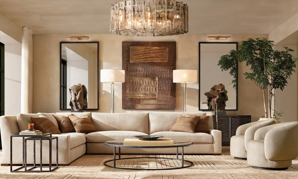 Latique Glass Round Chandelier 48"