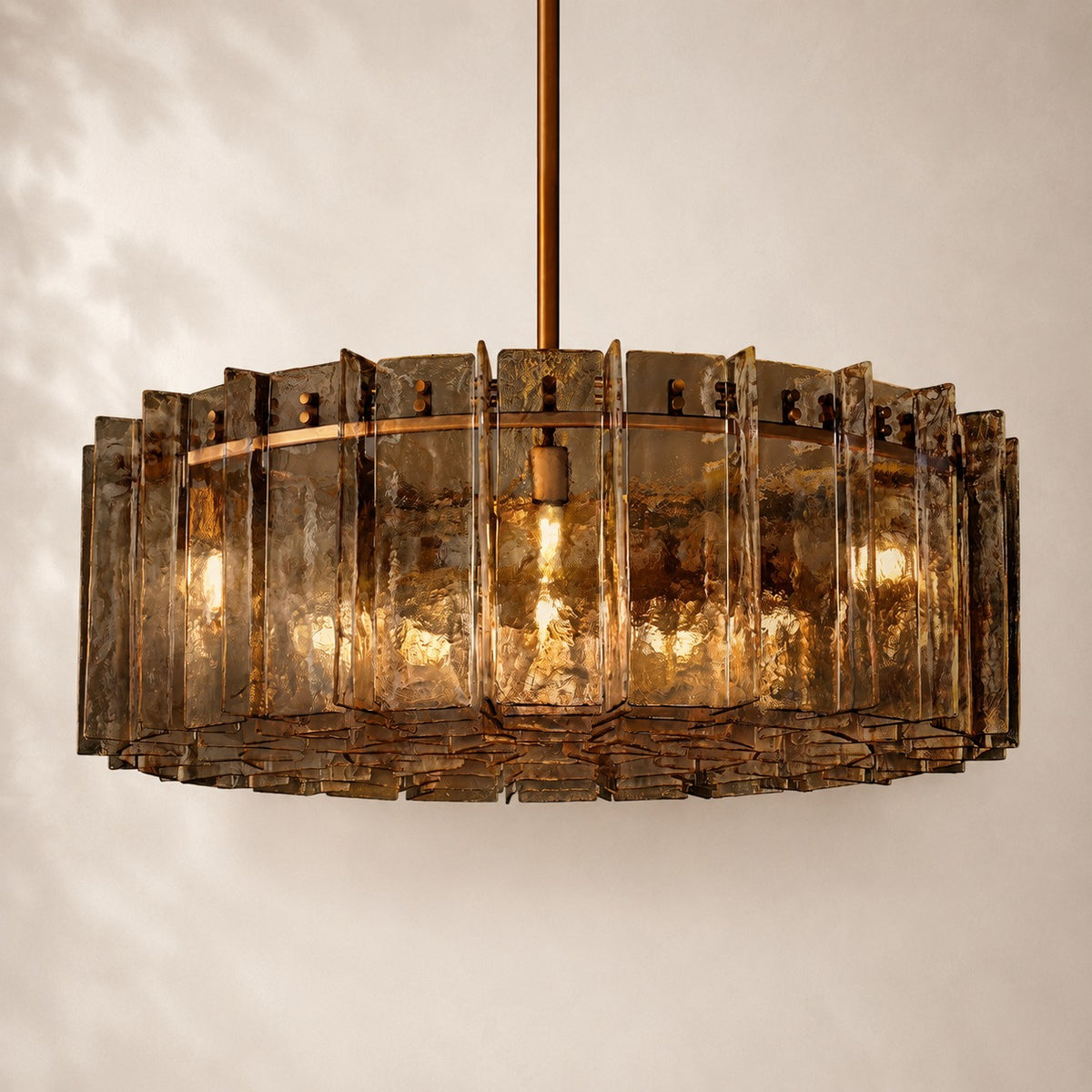 Latique Glass Round Chandelier 48"