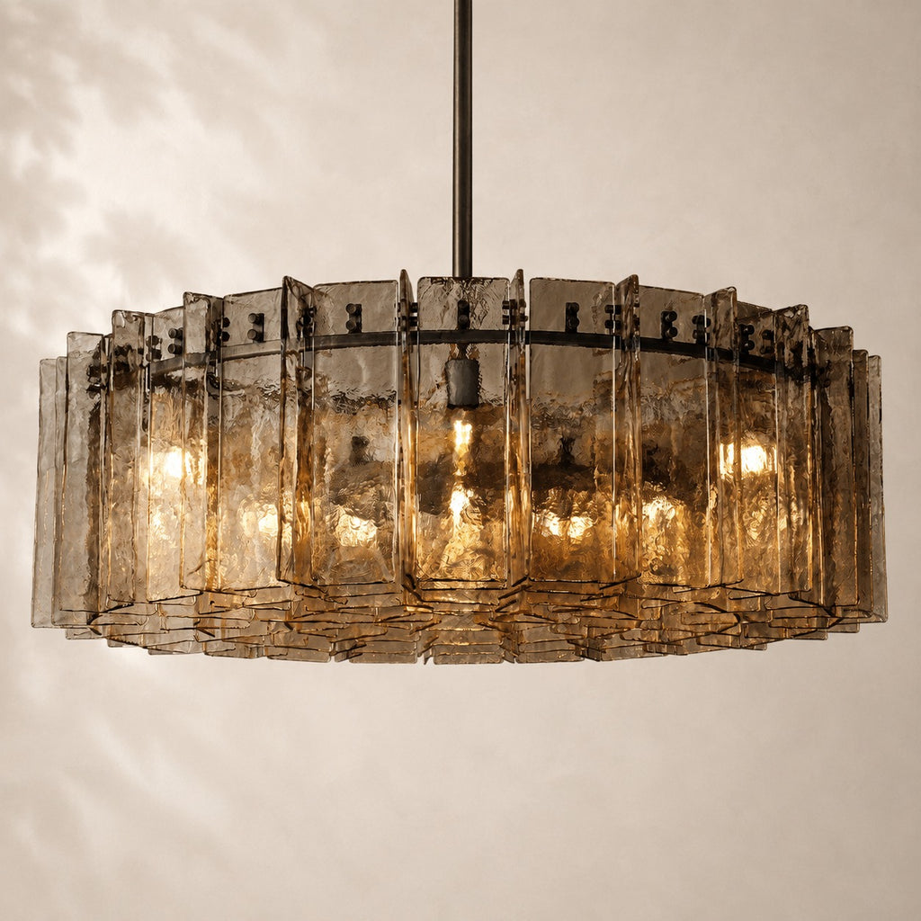 Latique Glass Round Chandelier 48"