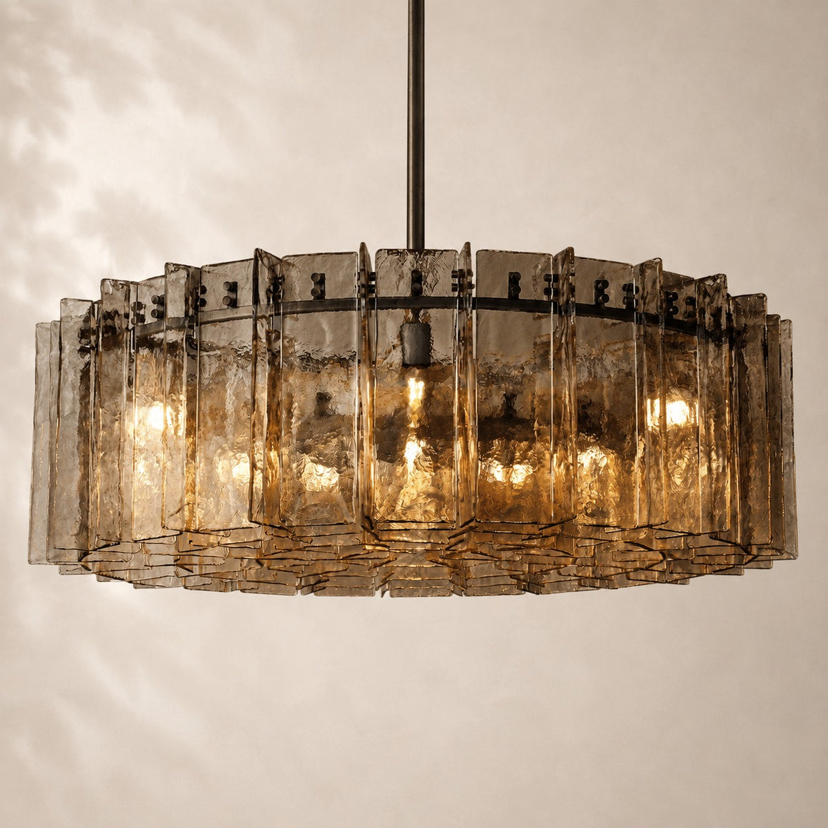 Latique Glass Round Chandelier 48"