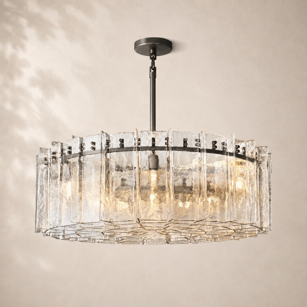 Latique Glass Round Chandelier 48"