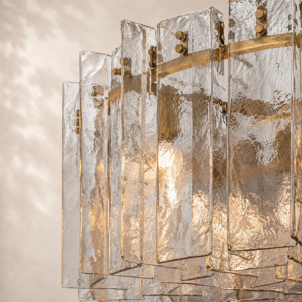 Latique Glass Round Chandelier 48"