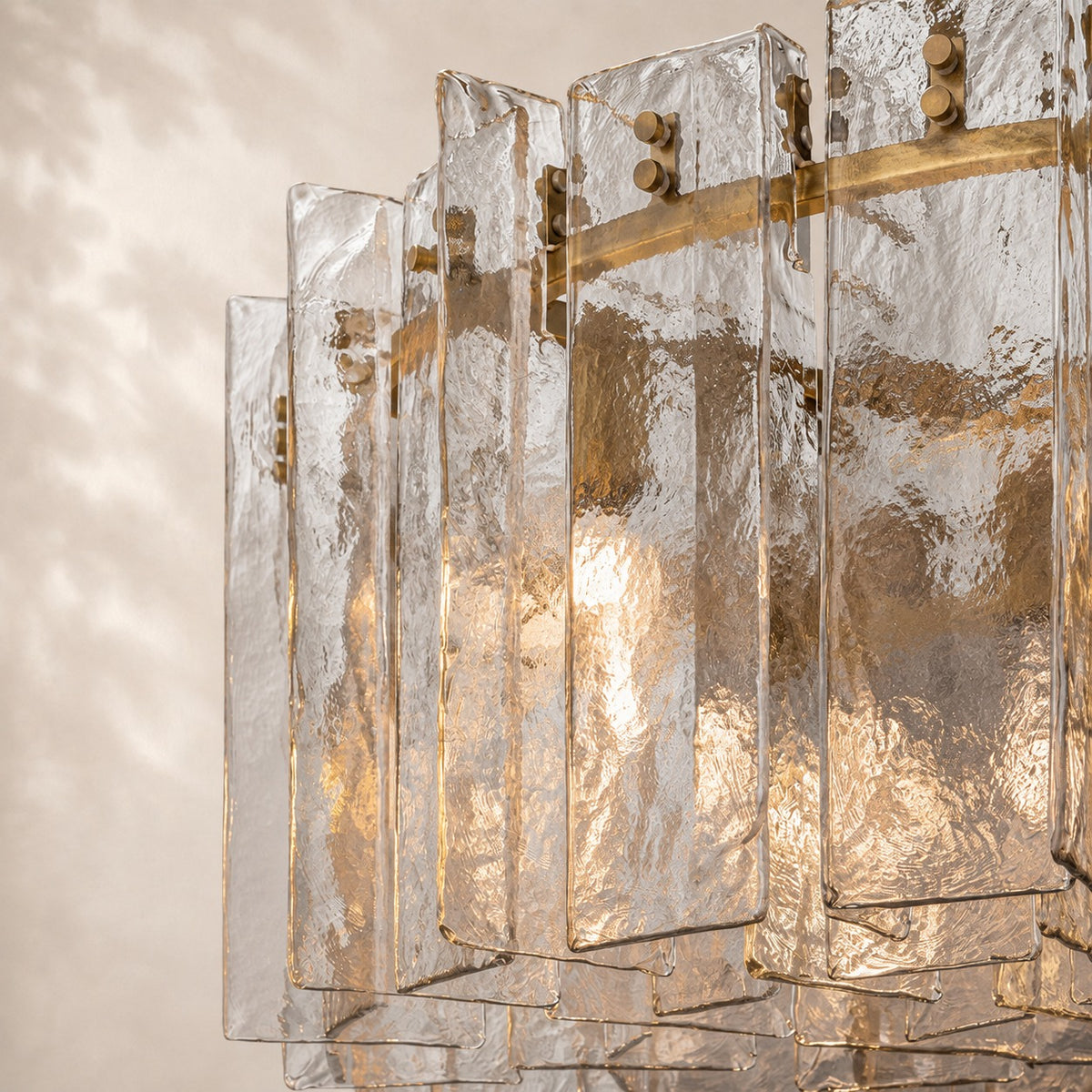 Latique Glass Round Chandelier 48"