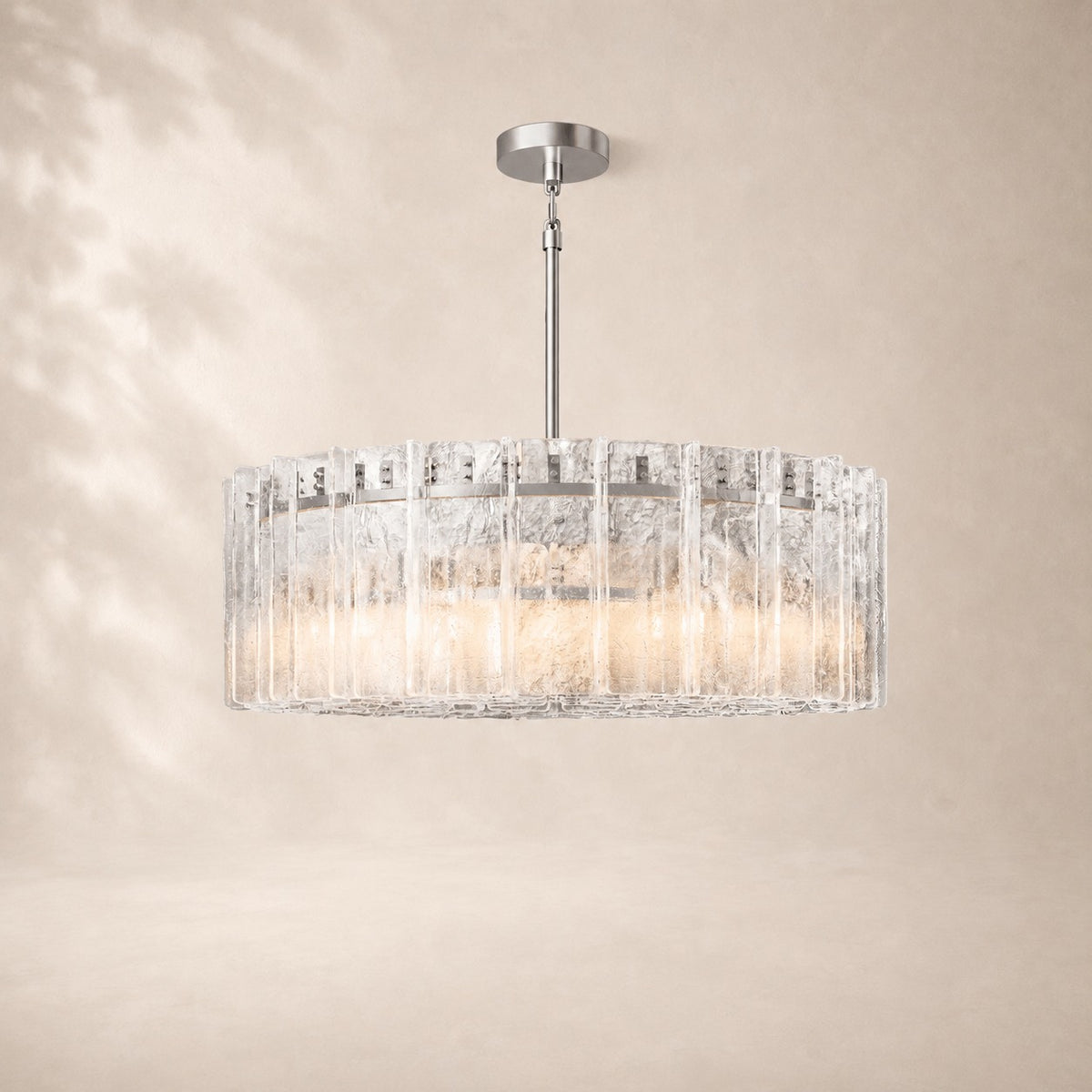 Latique Glass Round Chandelier 48"