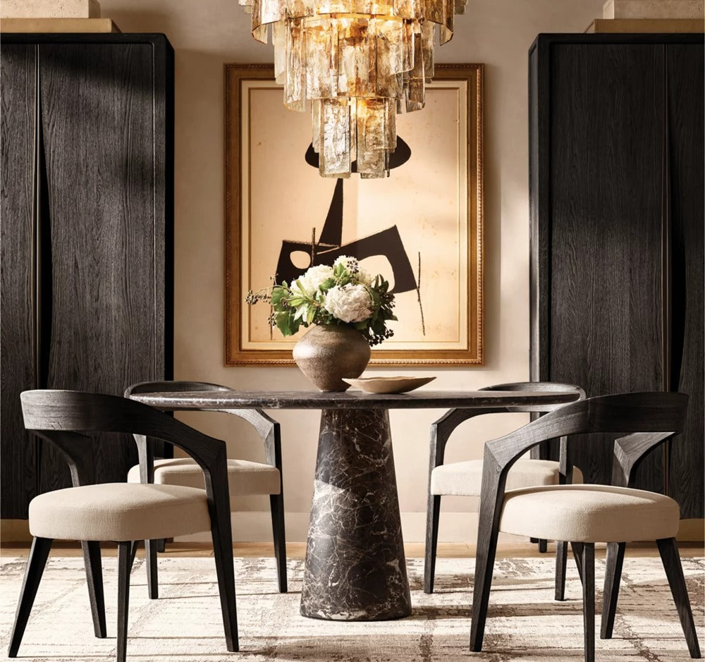 Latique Glass Tiered Round Chandelier 47"