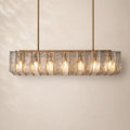 Latique Glass Rectangular Chandelier 67"