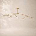Lilaire Glass Linear Chandelier 80"