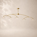 Lilaire Glass Linear Chandelier 80"